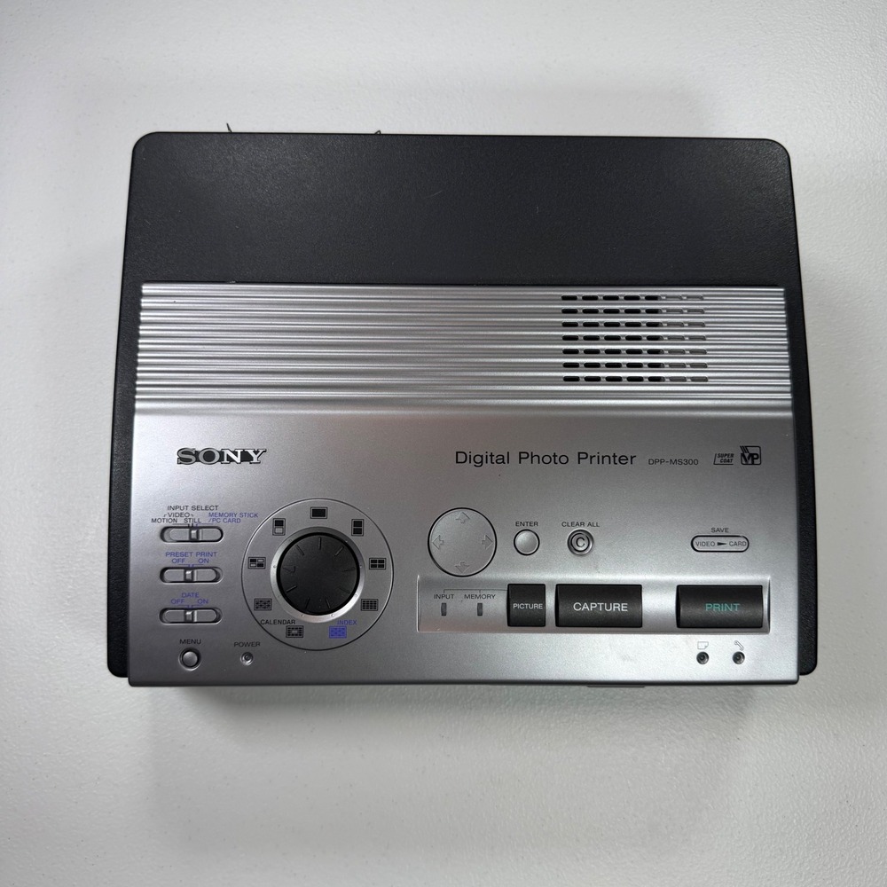 Sony Digital Photo Printer DPP-MS300 Unisex Silver Black Good Dye Sublimation